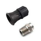 40 Degree Pressure Washer Nozzle Durable Stainless Steel Car Spray Tips New