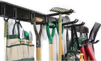 13 PCS Tool Storage Rack, 64 Inches Adjustable Garage Organization Wall Mounted 