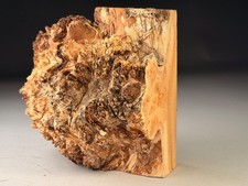 AMAZING Live Edge Burr Elm Resin Square Woodturning Bowl Blank 6x6x4 inch .9 KG