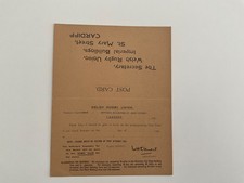 Rare 1950s Welsh RU referee selection card complete and mint condition