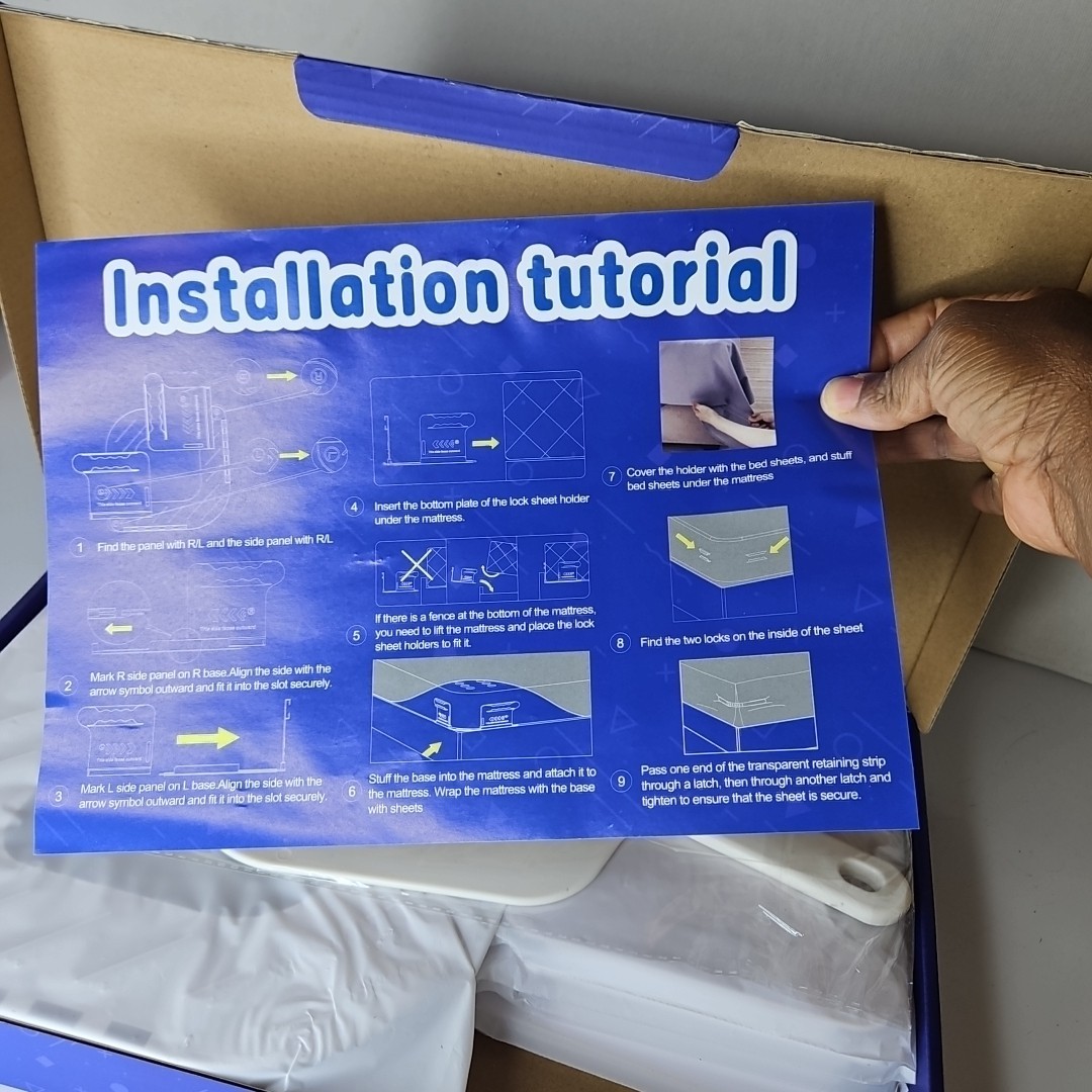 Lock Sheet Holders Bed sheet holder with lock strips Heavy-Duty sheet holders 