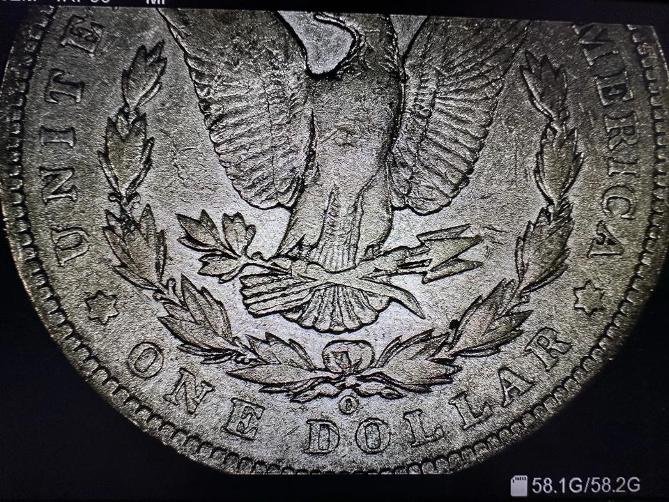 1900-O Morgan Silver Dollar With Large Die Cracks And Doubling #13 - Image 2 of 4