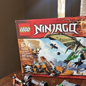 LEGO Ninjago 70593 The Green NRG Dragon Box & Manual - Partially Complete