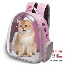 Large Cat Backpack Carrier for Travel and Hiking Transparent Pet Bubble