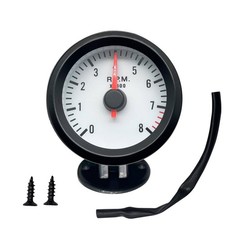 2 52mm Car Pointer Tachometer Tacho Gauge Meter 08000 Rpm Auto Dashboard