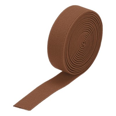 Twill Elastic Band 0.8 Inch Flat 2 Yard Elastic Ribbon Cord Golden Brown