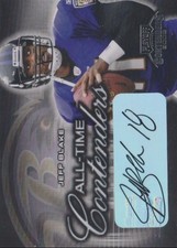 Jeff Blake 2002 Playoff Contenders All-Time Signed Auto Autograph Ravens Bengals