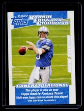 2007 Topps #7 Drew Stanton Rookie Fantasy Challenge F21