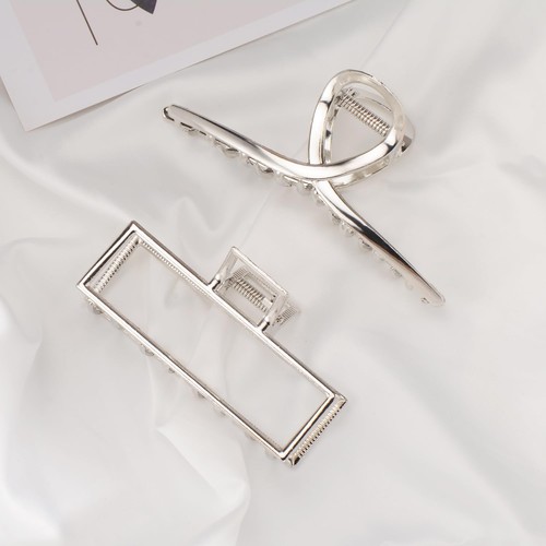 3 PCS Metal Large Hair Claw Clips for Thick Heavy Hair Big Non-Slip Hair Catc... - Picture 6 of 8