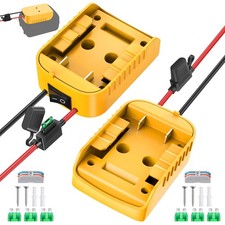 2 Pack Power Wheel Adapter for DeWalt 20V Battery Ride On Toy Car DIY 12AWG Wire