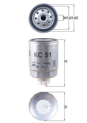 Knecht Kraftstofffilter Kc 51 FüR CitroËN Passend FüR Fiat Peugeot-image