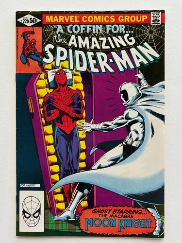 Amazing Spider-Man #220 (1981) Moon Knight appearance FN range crease