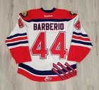 Mark Barberio Moncton Wildcats 2007-08 Game Worn Used Jersey Bolts Habs Avs NHL