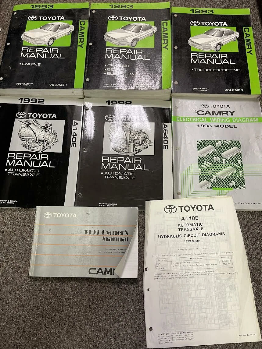 1993 Toyota Camry Xle Manual