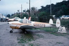 Ercoupe 415, N99372, at Whiteman Field, in 1990, aircraft slide