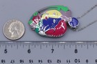 Chagall ART Jewelry Heart Shape Pendant Sterling Silver Art Inspired by Chagall — photo 5