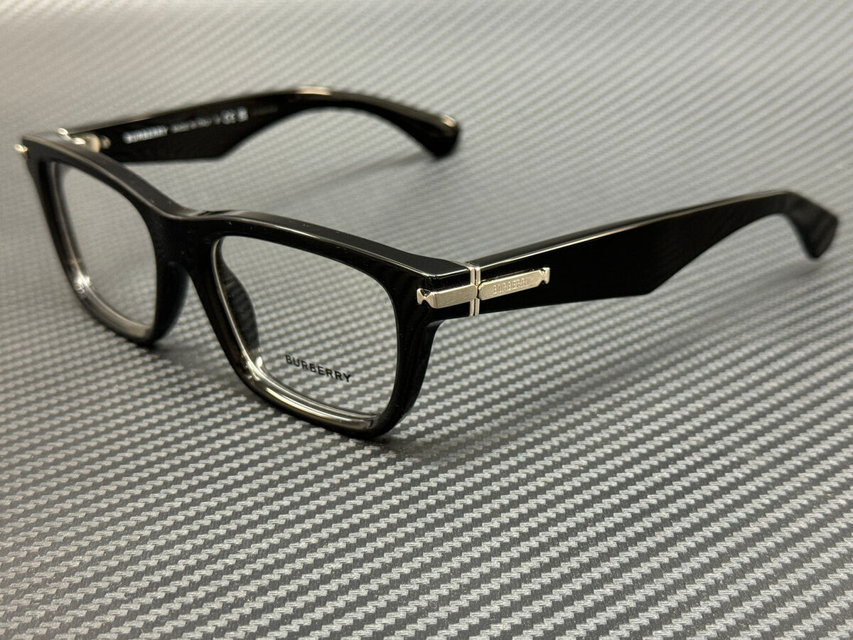 BURBERRY BE2419 3001 Black Silver Men's 53 mm Eyeglasses | eBay BURBERRY BE2419 3001 Black Silver Men's 53 mm Eyeglasses | eBay