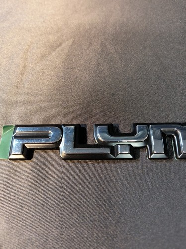 Genuine Plymouth OEM Chrome 9.5" Emblem Badge Logo with Adhesive Layer - Picture 2 of 13
