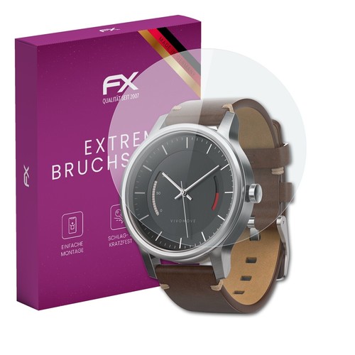 atFoliX Glasfolie für Garmin Vivomove Panzerfolie 9H Schutzpanzer - 第 1/8 張圖片