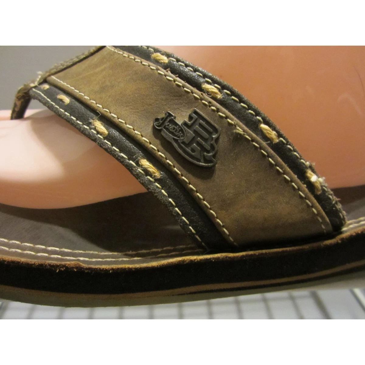 Justin flip flops mens clearance
