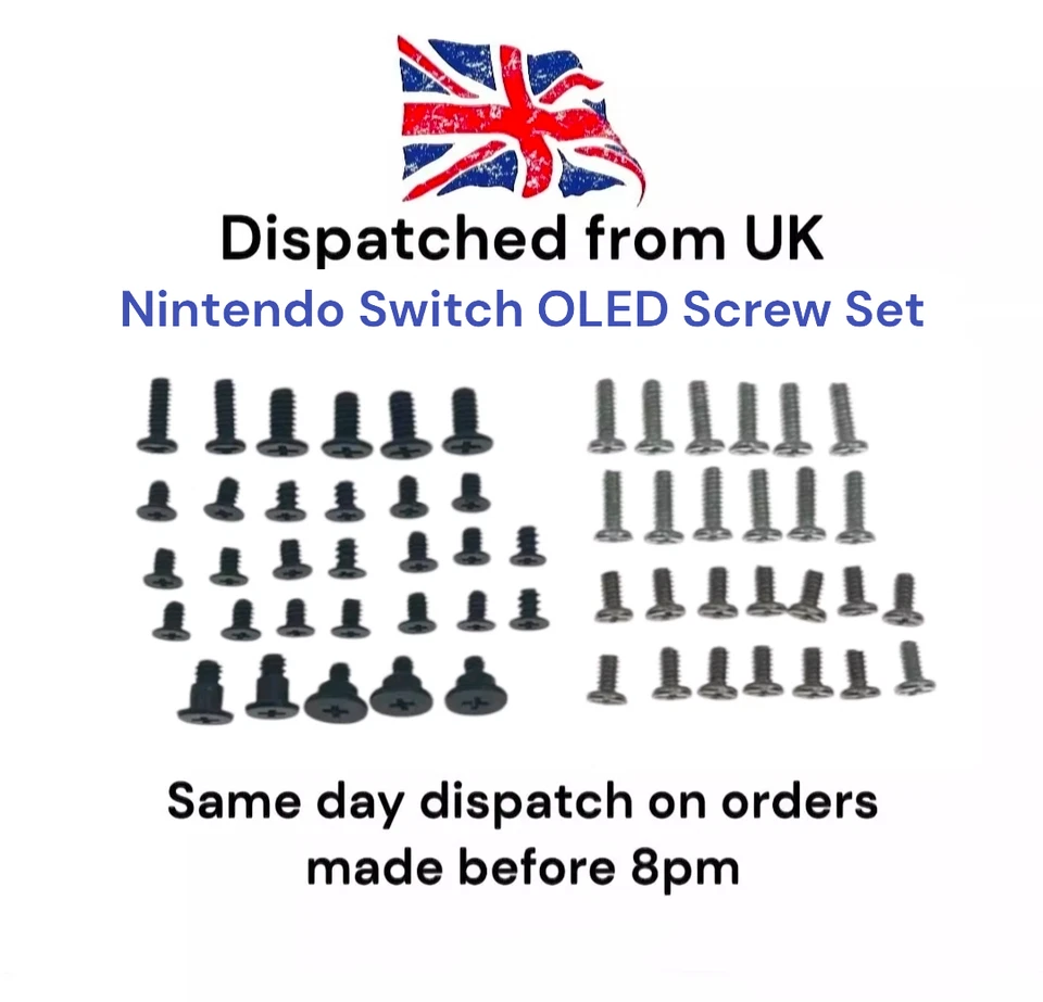 IGIRISU-STU Nintendo Switch OLED (HEG-001) Console Full Complete Screw Screws Set