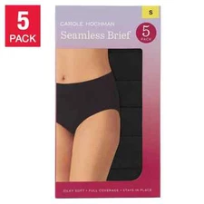 Carole Hochman Ladies' Seamless Brief, 5-pack (Select Color/Size: XS-XXL)