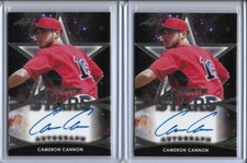 2019 Leaf Ultimate Draft CAMERON CANNON Future Stars Silver Foil Auto RC Red Sox