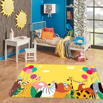 3D Cartoon Cute Animal ZHUA2227 Game Non Slip Rug Mat Photo Carpet Amy