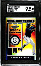 2020 Chronicles Contenders Optic #2 Yordan Alvarez HOLO SILVER PRIZM SGC 9.5 RC