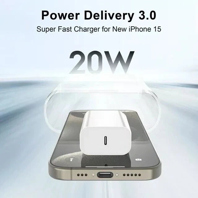 OEM USB-C Fast Charger for iPhone 17 16 15 Pro Max Samsung Type C Charging Cable - Image 4 of 4