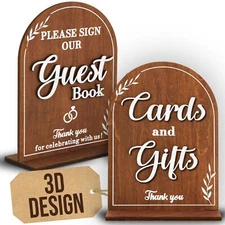 Wooden Wedding Signs - Ceremony & Reception Decorative Signage