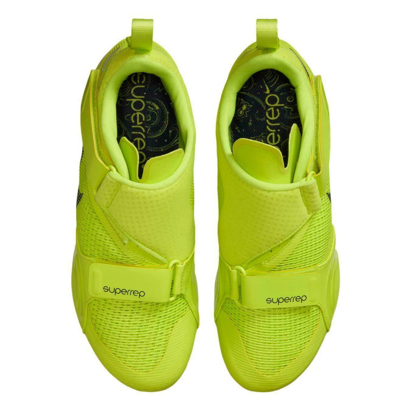 Nike Indoor Cycling Shoes SuperRep Cycle Volt Yellow Laceless New Men