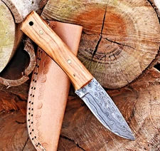 Custom HandMade Forged Damascus Steel Skinner Hunting Knife EveryDay Carry 2901