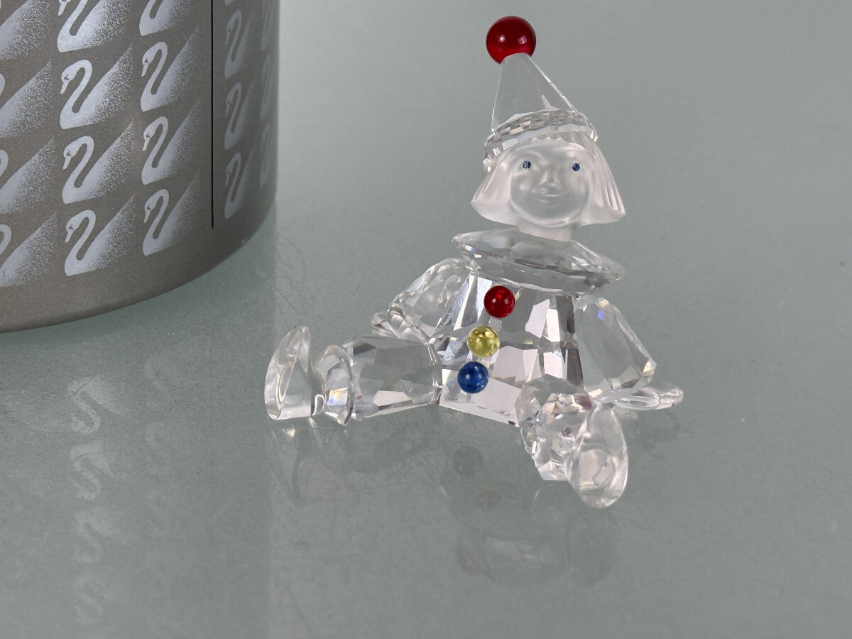 Figura Swarovski 217207 payaso niño 5 cm embalaje original certificado excele...