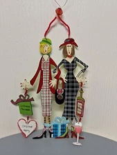 WINTER JOYS Xmas Ornament's Ladies, Vine, Decorative Metal 605462124341, D28