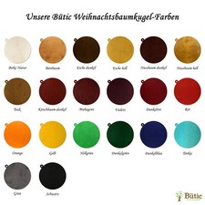 Farbige 2D Holz Weihnachtsbaumkugel