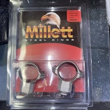 Millett SR00908 1" Turn-In Standard Rings Nickel  Extra-High