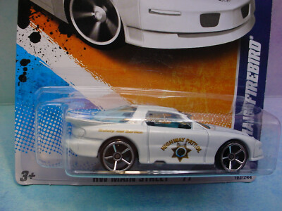 2011 Hot Wheels PONTIAC FIREBIRD #163∞white;HIGHWAY PATROL