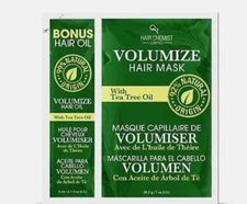 2-Hair Chemist Volumize Hair Mask with Tea Tree Oil Packette 1 oz.