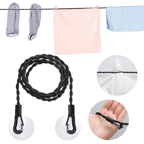 Portable Travel Camping Clothesline Washing Clothes Line Rope AU - Picture 3 of 21