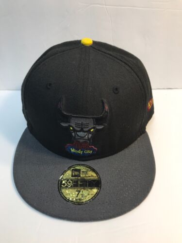 New Era  59Fifty HardWood Classics Fitted 7 1/2  Chicago Bulls New No Tag - Picture 1 of 6