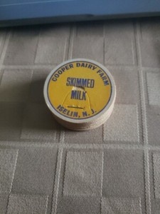 Cooper Dairy Farm Milk Bottle Caps - Lot of 10 - Iselin, NJ - Skimmed Milk