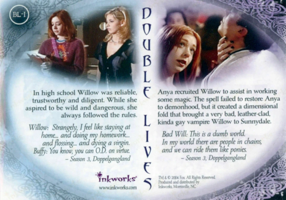 BUFFY WOMEN OF SUNNYDALE DOUBLE LIVES BL1 TO BL3 SET OR SINGLES CHOOSE - Image 3 of 4