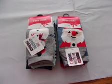 6 Pairs Ladies Christmas Socks - Sock Size 9-11 - Shoe Size 4-10 - Assorted