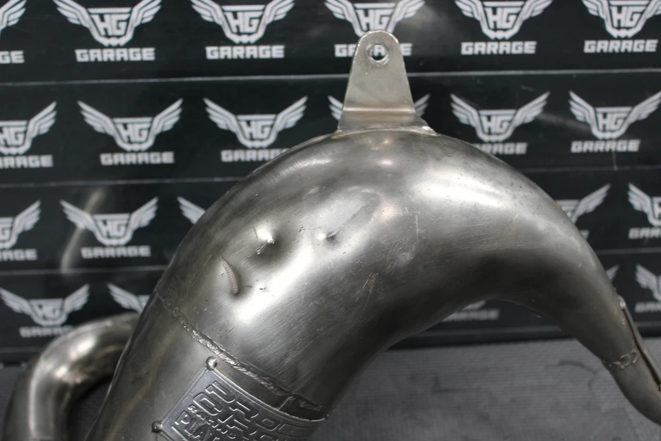 2000 KAWASAKI KX80 PRO CIRCUITO PLATINA TUBO DE ESCAPE CÂMARA CABEÇALHO 18120-1081 - Imagem 3 de 4