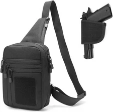 Tactical Chest Crossbody Pack Handgun Bag Concealed Carry Gun Bag Pistol Holster
