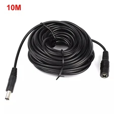 16ft DC Power Extension Cable 5.5mm x 2.1mm Male Female Cord 18AWG 12V 24V 10A