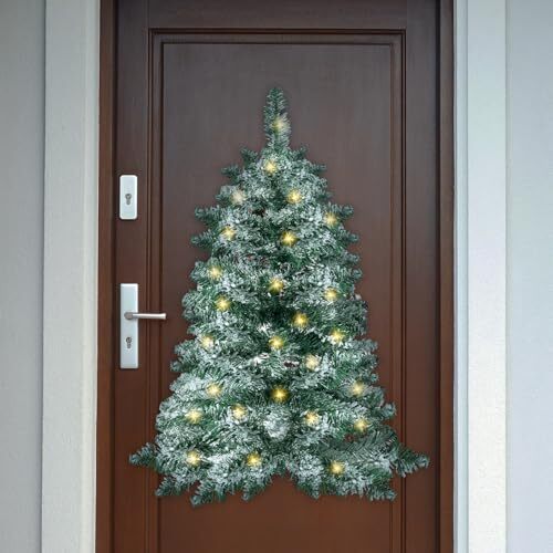 2 Feet Wall Christmas Tree with 2 Meter Warm White Lights Christmas