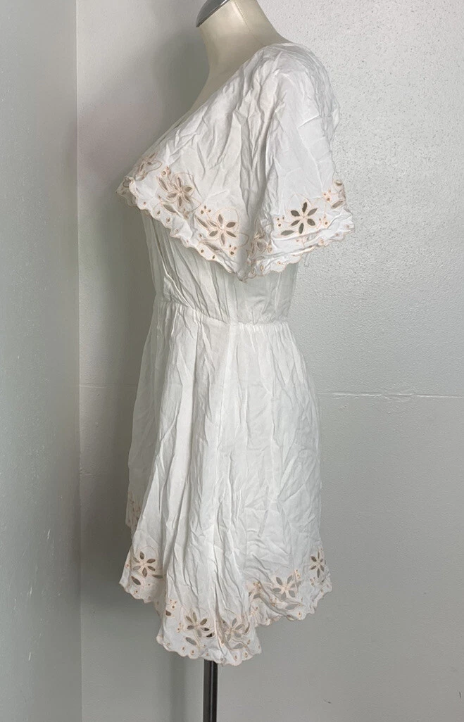 OFF WHITE Abito MINKPINK bianco sporco ombre taglia S