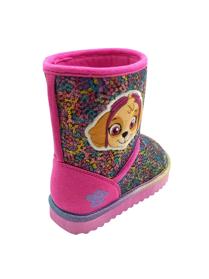 Botas Paw Patrol Clima Frío Talla 7 Skye y Everest Lentejuelas Brillo Foto 2 de 4